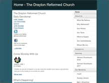 Tablet Screenshot of draytonreformed.org